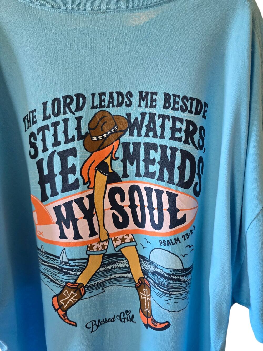 Blessed Girl Graphic Jesus Tee Size 3XL